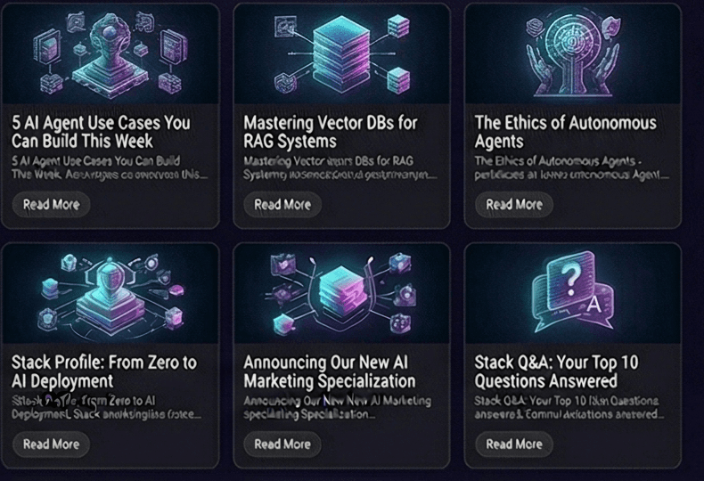 Abstract AI stack visual for AI Brief: What Actually Changed by April 2026