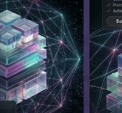 Abstract AI stack visual for The RCC Framework: Why Your AI Prompts Fail